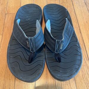 Reef Black Sandals Classic Thong Design